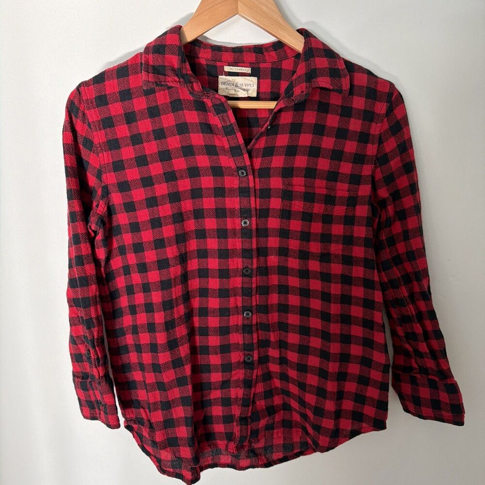 Vintage Ralph Lauren Tomboy Denim & Supply Buffalo Check Shirt Button Up M